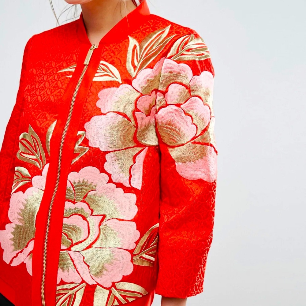 TED BAKER - Regal Romance Bomber Jacket
